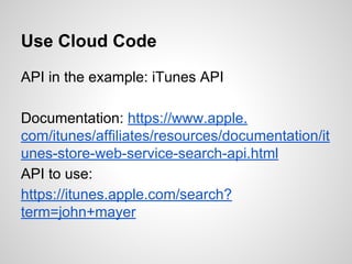 Parse cloud code | PDF