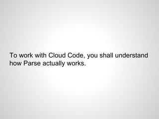 Parse cloud code | PDF