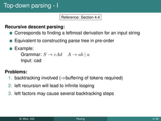 LL(1) and the LR family of parsers used in compilers | PDF