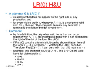 Lr0 Examples Parsing using graphs | PPTX
