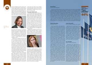 ilgtermiņa un ilgtspējīga klientu attiecību veidošana nozīmē        arī regulē reklāmas saturu papildus nozari jau regulējoša-            Sandis Šteins,
                      klientu loka un statusa apzināšanu un attiecīgi darbības un         jiem likumdošanas aktiem. Protams, jebkuram reklāmas                  SIA Latvija Statoil izpilddirektors                                                                                                  Uzņēmumu
                      sadarbības koriģēšanu atkarībā no šiem faktoriem. Papildus          industrijas profesionālim un jebkuram citam uzņēmumam                                                                                                                                                      vidējais sniegums
                      jāņem vērā arī noteiktas likumdošanas prasības. Piemēram,           papildu regulējuma un industrijas standartu ievērošana ir                  Latvija Statoil ar korporatīvo atbildību saprot ne tikai to, kā strādā pats uzņēmums, bet arī labas un produktīvas attiecības
                      elektronisko sakaru nozarē pastāv speciāls likums, kas              jādefinē arī savā klientu politikā.                                   ar sadarbības partneriem. Tās ietver ne tikai rūpīgu sadarbības partneru atlases procesu, bet arī to kvalitātes novērtēšanu,         Tirgus
                      nosaka, kādi noteikumi jāatrunā līgumos ar klientiem, pa-                                                                                 īpaši jomās, kas vistiešākajā veidā ir saistītas ar gala patērētāju – ar mūsu klientu, vai arī ar drošības jautājumiem. Tieši
                      tērētājiem, kā arī piemērojami vispārējie patērētāju tiesību        Ārzemnieki labākā formā                                               tādēļ Latvija Statoil saviem sadarbības partneriem prasa uzņemties tikpat augstu «kvalitātes latiņu», kādu tas izvirza sev, un       attiecības
                      aizsardzības noteikumi. Šī ir viena no regulētajām sfērām,               Minētais faktors mēdz būt atšķirīgs atkarībā no tā, vai          nereti šīs prasības ir pat augstākas nekā valsts likumdošanā noteiktās. Tas attiecas uz darba aizsardzību, pārtikas drošību,


                                                                                                                                                                                                                                                                                                     44%
                      uz kuru papildus vispārējiem likumdošanas noteikumiem               uzņēmums darbojas vietējā mērogā vai arī ietilpst starp-              vides jomu, ētikas normu ievērošanu, kā arī ilgtspējas kritēriju īstenošanu, kas ietver godīgu uzņēmējdarbību, cilvēktiesību
                      attiecas nozares noteikumi. Kā pozitīvu piemēru atbildīgas          tautiskā uzņēmumu grupā. Analizējot Ilgtspējas indeksa                ievērošanu, antikorupcijas prasības un daudzas citas. Klients nešķiro, vai attiecīgo pakalpojumu ir nodrošinājis Latvija Statoil
                                                                                          dalībnieku sniegtās atbildes uzņēmuma stratēģijas sadaļā              vai mūsu sadarbības partneris. Klientam ir svarīgs pats pakalpojums, tāpēc risku analīzes ietvaros vērtējam to, kādi riski un
                                                                                          attiecībā uz korporatīvās pārvaldības praksi un līdz ar to arī        kuri sadarbības partneri uz mums un mūsu reputāciju var atstāt vislielāko ietekmi. Mēs strādājam ar šiem uzņēmumiem,
                                                                                          klientu politikas veidošanu, jāatzīmē, ka augstākus rezultātus        veicam auditus un uzlabojam savstarpējo sadarbību. Ir virkne ieguvumu no šādu principu ievērošanas. Pirmkārt, mums
                                                                                          ir izdevies sasniegt uzņēmumiem ar ārvalstu kapitālu vai              ir iespēja no partneriem saņemt augstākas kvalitātes pakalpojumus, kvalitatīvākus produktus, kurus tālāk nodot saviem
                                                                                          ārvalstu uzņēmumu pārstāvjiem – Electrolux Latvia, Latvija            klientiem. Otrkārt, ieguvējs nav tikai Latvija Statoil, bet arī pats sadarbības partneris. Mums ir bijušas situācijas, kad mūsu
                                                                                          Statoil, Rimi, TNT Latvia, Aldaris un Cēsu alus. Vairums šo           kopējās sadarbības ietvaros partneris pats uzlabo savus iekšējos procesus un padara uzņēmumu konkurētspējīgāku attiecīgajā
                                                                                          uzņēmumu ir ar ilggadīgu uzņēmējdarbības pieredzi ārpus               jomā, kurā tas strādā. Tā nav vienpusēja pieeja, tā ir sadarbība, kas uzlabo kopējo uzņēmējdarbības vidi, kurā strādājam.
                                                                                          Latvijas. Tie ir arī uzņēmumi, kuri Latvijā pārstāv lielus
                                                                                          starptautiska mēroga koncernus. Šie un arī citi starptau-
                                                                                          tiskie uzņēmumi, piemēram, Nordea banka, Coca-Cola                    Eduards Reneslācis,                                                Imants Akmentiņš,
                                                                                          HBC Latvia, drošības kompānija Grifs AG, Fortum Jelgava,              SIA Electrolux Latvia Ltd                                          SIA Arčers Integrētās pārvaldības sistēmas vadītājs
                                                                                          SEB banka u.c. ir veiksmīgi ieviesuši starptautisko pieredzi
Ieva Azanda.                                                                              un vienotos uzņēmējdarbības standartus, kas veicina šo                    Electrolux grupai vienmēr ir bijusi svarīga atklāta ko-            Neatņemama uzņēmuma kopīgās darbības stratēģija
Foto – no personīgā                                                                       uzņēmumu ilgtspēju stratēģijas un korporatīvās pārvaldības            munikācija ar klientiem, tāpēc arī lokāli sekojam šim prin-        attiecībās ar klientiem ir pretenziju uzskaites un novēr-
arhīva                                                                                    jomā, kas attiecīgi loģiski noved arī pie atbildīgas klientu          cipam. Piemēram, mūsu interneta vietnē var lejupielādēt            šanas politika. Uzņēmums uzskaita ikvienu defektu visās
                                                                                          politikas īstenošanas.                                                pieteikuma veidlapu pretenzijām pret Electrolux grupas             produktu/ pakalpojumu sniegšanas stadijās, lai iespējami
                      klientu politikas veidošanai šajā jomā var minēt kāda sate-              Vispārīgie principi par atbildīgu klientu politiku sevī ietver   produktu vai servisa pārstāvja darbu. Ja nozaudēta sadzī-          ātrāk konstatētu un novērstu problēmas un līdz ar to
                      līttelevīzijas uzņēmuma Latvijas filiāles centienus saskaņot        adekvātu klientu diferencēšanu atkarībā no individuālā                ves tehnikas lietošanas instrukcija, to var arī atrast interne-    mazinātu gan tiešos finansiālos zaudējumus, gan potenciāli
                      izmantojamo standarta līgumu ar patērētāju likumdošanas             statusa un vajadzībām, nozares un industrijas regulējuma              ta vietnē. Lai sadzīves tehnikas bojājumu gadījumā, varētu         iespējamo ietekmi uz reputāciju. Apkopojot un analizējot
                      normām un noteikumiem un vienlaicīgi darīt zināmu                   ievērošanu un jebkuru izmaiņu izskaidrošanu klientiem,                saņemt ērtu un operatīvu palīdzību, 33 vietās Latvijā ir           problēmas, ir iespējams veikt preventīvos pasākumus.
                      klientiem patērētājiem faktu, ka uzņēmumā tiek veiktas              pamatojot tā nepieciešamību. Minēto var papildināt paš-               pieejami Electrolux servisa centri, kuru kontaktinformācija        Pretenziju un defektu uzskaites sistēmu uzturam ar divu
                      izmaiņas, lai nodrošinātu labāku un pieejamāku klientu              regulācijas īstenošana, ja industrijas uzņēmumi to uzskata            ir atrodama interneta vietnē, lietošanas pamācībā, kā arī          mehānismu palīdzību – ar stingru resursu patēriņa uzskaiti
                      apkalpošanu. Līdzīgi uzņēmumam ar Latvijas kapitālu Bal-                                                                                  uz Electrolux Klienta kartes, ko patērētājs iegūst, iegādājo-      un darbinieku motivācijas sistēmu. Sākotnējā ieviešana
                      ticovo ir izdevies īstenot ilgtspējīgu politiku un atklāti runāt                                                  Inta Priedola.          ties kādu no mūsu izstrādājumiem. Electrolux sadarbības            bija sarežģītāka, taču jau vairākus gadus sistēma sekmīgi
                      ar klientiem un sadarbības partneriem par uzņēmuma                                                      Foto – Vitālijs Stīpnieks,        partnerus izvēlas pēc trīs principiem – sociālais aspekts,         darbojas, un darbiniekiem ir saprotama gan uzskaites
                      stratēģiskajiem mērķiem.                                                                                          Dienas mediji           zaļa domāšana un atbildība pret piegādātājiem. Mums ir             sistēmas būtība, gan pašu ieguvums no tās. Uzņēmumam
                           Salīdzinājumam par regulētajām nozarēm vērts minēt,                                                                                  būtiska visa sagādes ķēde – svarīgi, kurā šahtā un kā tiek         ir pilnīga aina par problēmām, savukārt darbiniekiem ir
                      ka arī banku sektoram ir piemērojams speciālais regulē-                                                                                   iegūtas izejvielas, vai darbiniekiem tiek adekvāti maksāts,        skaidra motivācija strādāt maksimāli godprātīgi.
                      jums, kas vienlaicīgi pieprasa īstenot industrijas specifiku,                                                                             tie netiek pakļauti riskiem, kā arī vai nav nodarbināti
                      tas ir, klienta noslēpuma nodrošināšanu un klienta datu                                                                                   mazgadīgie un vai ir samaksāti visi nodokļi, kas ir saistīti
                      aizsardzību, tomēr papildus minētajiem pamatnotei-                                                                                        ne tikai ar darbinieku atalgojumu, bet arī ar izejvielu un         Ivars Skrebelis,
                      kumiem nosaka arī speciālas prasības, kas ir vērstas uz                                                                                   citu mūsu produktu ražošanas ciklā izmantoto sastāvdaļu            SIA Fazer maiznīcas rīkotājdirektors
                      noziedzīgi iegūtu līdzekļu legalizācijas novēršanu. Tādējādi                                                                              un komponentu ieguvi un izstrādi. Mēs labāk izvēlamies
                      banku sektoram ir ne tikai jānodrošina konfidencialitāte,                                                                                 dārgāku piegādātāju, kas maksā nodokļus, jo ilgtermiņa                 Kopīgās vērtības – klients, kvalitātes izcilība un koman-
                      bet vienlaikus arī jāievēro noteikums par klienta darbību                                                                                 iespējas ir būtiskākas par īstermiņa ieguvumiem. 009.             das gars ir Fazer darbības un attīstības pamats. Komandas
                      un naudas izcelsmes pārzināšanu. Minētie noteikumi un to                                                                                  gadā, kad daudzi uzņēmumi, sastopoties ar maksātnespē-             gars nozīmē ne tikai labu sadarbību nodaļās vai maiņās,
                      specifika, protams, ir jāņem vērā, plānojot klientu politiku.                                                                             jas problēmām, lai izvairītos no parādu piedziņas, dibināja        bet sadarbību visos līmeņos. Arī kvalitātes izcilība nozī-
                      Turklāt jānorāda, ka regulētajās industrijas ir vērojama                                                                                  citus SIA, mūsu kā tirgus līdera atbildība bija atteikties         mē ikviena darbinieka atbildību par savu darbu. Iekšējai
                      zināma prasību konverģence visā ES līmenī, kas ļauj uzņē-           par nepieciešamu. Lielākiem uzņēmumiem nepieciešama                   no viena šāda negodīga piegādātāja, kas mūsu klientu               komunikācijai un atgriezeniskai saitei ir ļoti liela nozīme,
                      mumiem īstenot grupas politiku vairākās valstīs. Kā piemērs         minēto principu izstrāde un ievērošana uzņēmumu grupas                portfelī veidoja ap 15% no apgrozījuma. Mums kā tirgus             lai sasniegtu mērķus un strādātu saskaņā ar vērtībām.
                      banku sektorā minama SEB banka, kas īsteno korporatīvās             līmenī, kā arī konstanta un neatlaidīga atbildīgas klientu poli-      līderim ir jāatbalsta arī citi sadzīves preču tirgus dalībnieki,   Uzņēmumā ir izveidota darbinieku pārstāvju institūcija –
                      reputācijas vadību vienlaikus Baltijā un Zviedrijā.                 tikas izziņošana un komunikācija uzņēmuma darbiniekiem,               daloties pieredzē, ko esam uzkrājuši 19 darbības gadu              katru gadu darbinieki ievēl savus pārstāvjus, kas regulāri
                           Jānorāda arī uz industriju iespēju nodrošināt pašre-           klientiem un sadarbības partneriem, vērtējot tās praktisko            laikā Latvijas tirgū, kā arī dažkārt norādot uz iespējamiem        piedalās vadības sapulcēs, informējot par problēmām
                      gulāciju, tādējādi uzlabojot visu uzņēmumu vai iesaistīto           īstenošanu un klientu viedokļus par uzņēmuma reālo                    uzlabojumiem, tieši tāpēc mēs bieži ielūkojamies mūsu              un nepieciešamajiem uzlabojumiem. Visas sūdzības un
                      personu klientu politiku, kā arī savstarpējo konkurenci.            spēju ieviest stratēģiju un klientu politiku, ko formulējusi          piegādātāju gada pārskatos un pastarpinātajos līgumos              ierosinājumi tiek fiksēti, nosakot atbildīgo un termiņu, kad
                      Minētais pārsvarā tiek īstenots, izstrādājot un akceptējot          uzņēmuma vadība uzņēmuma ikdienas darbībā. Minētais,                  ar citām iesaistītajām pusēm. Mūsu uzņēmuma misija ir              jāveic uzlabojums. Pēc tam darbinieki saņem informāciju
                      ētikas kodeksus, kas uzskatāmi par industrijas standartu            protams, praksē mēdz būt vissarežģītākais. No neatkarīga              ienākt katrā mājā, atvieglojot mājas darbu veikšanu un             par paveikto. Šādi tiek nodrošināta operativitāte dažādu
                      savstarpējās attiecībās un arī attiecībās ar klientu. Šādi ētikas   vērtētāja viedokļa uzņēmuma vadības spēja ne tikai izstrā-            radot tīru un veselīgu mājas vidi, ērtā, vienkāršā, patīkamā       jautājumu risināšanā, un vienlaikus uzņēmuma vadība ir
                      kodeksi raksturīgi neregulētajām nozarēm, kam nepastāv              dāt korporatīvās pārvaldības un klientu politikas stratēģiju,         un drošā veidā ražojot un pārdodot sadzīves tehniku, un            informēta par problēmām ražotnē. Tāpat regulāri tiek
                      speciāli likumdošanas noteikumi, piemēram, ētikas kodeksu           bet arī nodrošināt tās īstenošanu visā uzņēmumā ir tieši tas          paturot to prātā – mēs nedrīkstam pievilt vai radīt šaubas         veikta darbinieku apmierinātības aptauja, kurā darbinieki
                      izstrādājusi Latvijas Reklāmas asociācija, un tas ietver notei-     faktors, kas atšķir labu un ilgtspējīgu vadītāju, kas nodroši-        ne par vienu mūsu ražotu un pārdotu produktu nevienā               vērtē darba vidi, vadītājus, izaugsmes iespējas, uzņēmuma
                      kumus par interešu konfliktu novēršanu, definē industrijas          nās uzņēmumam panākumus citu industrijas konkurentu                   no mūsu vistuvākajiem sabiedrotajiem – mūsu produktu               iekšējo komunikāciju utt. Pēc rezultātu saņemšanas vadība
                      pārstāvju pienākumus pret klientiem un konkurentiem, kā             starpā, no formālas vadības funkciju pildīšanas.                      gala lietotājiem!                                                  izstrādā darbības plānu uzlabojumu veikšanai.



         6                                                                                                                                                                                                                                                                                                 7
 