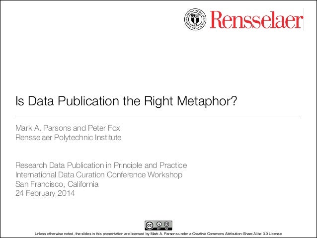 Is Data Publication The Right Metaphor