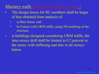 Part-I: Seismic Analysis/Design of Multi-storied RC Buildings using ...