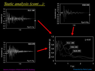 Part-I: Seismic Analysis/Design of Multi-storied RC Buildings using ...