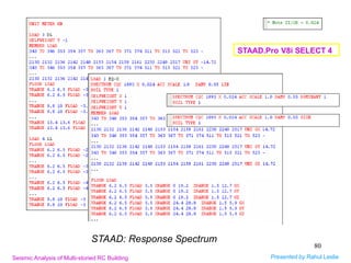 Part-II: Seismic Analysis/Design of Multi-storied RC Buildings using ...