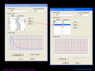 Part-II: Seismic Analysis/Design of Multi-storied RC Buildings using ...