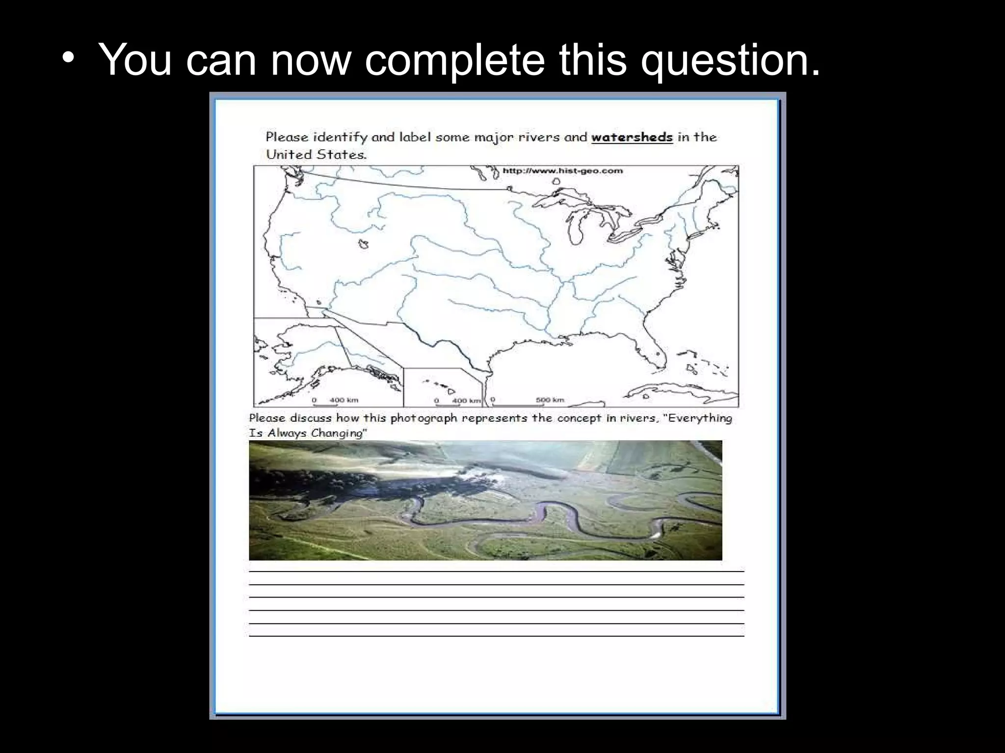 • You can now complete this question.
 