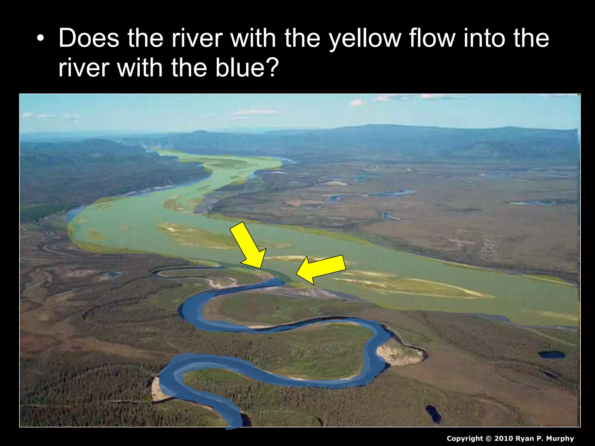• Does the river with the yellow flow into the
river with the blue?
Copyright © 2010 Ryan P. Murphy
 