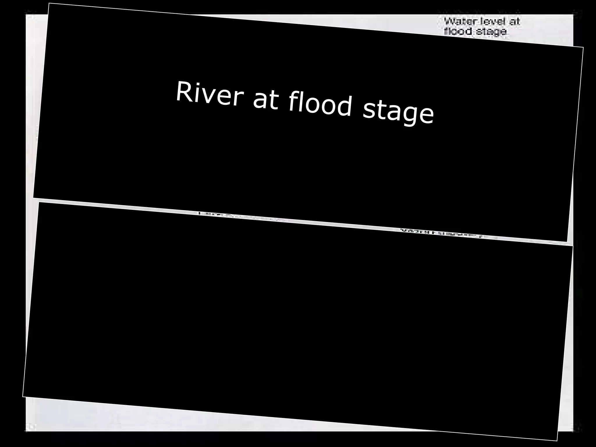 River at flood stage
 