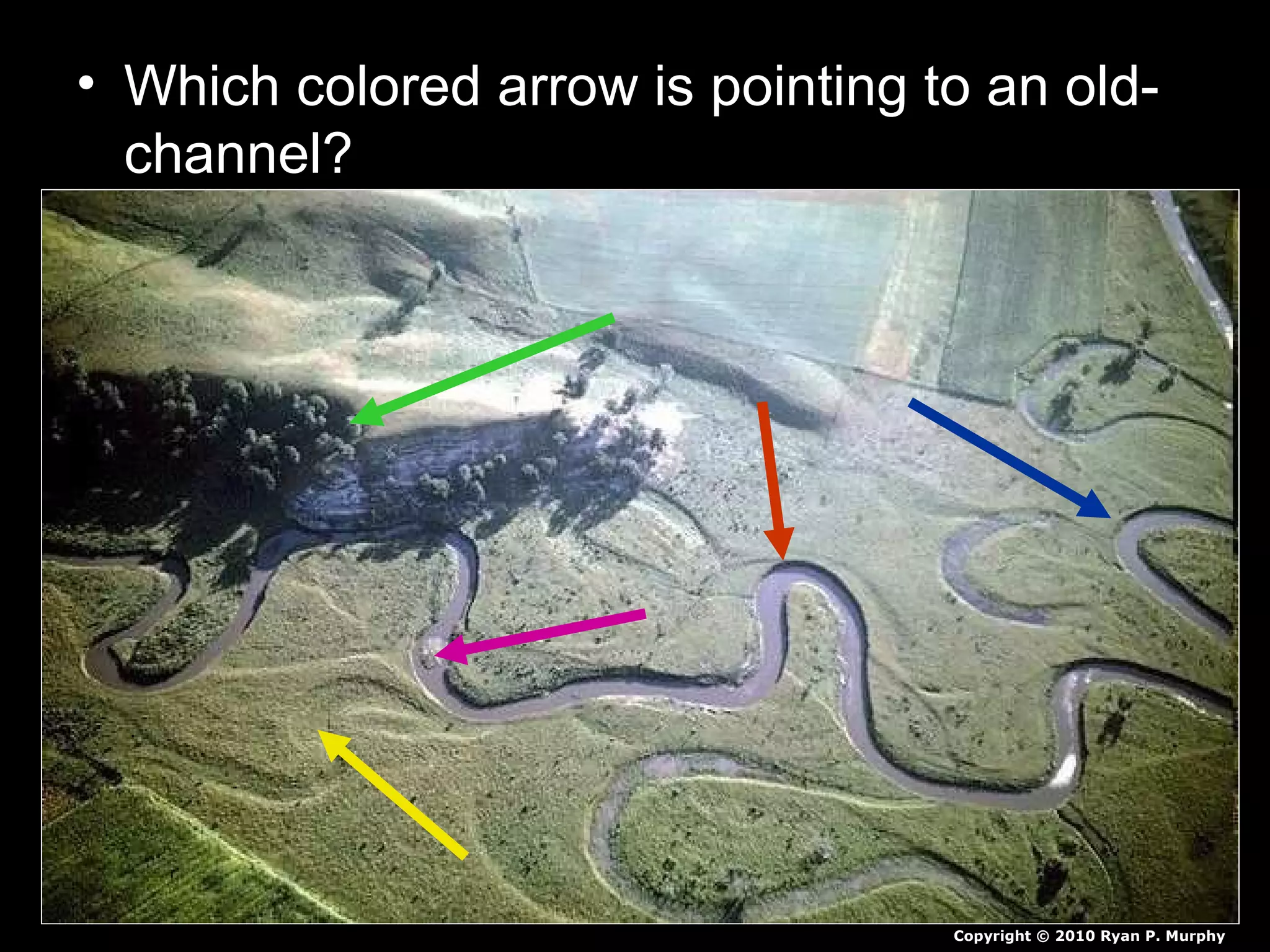 • Which colored arrow is pointing to an old-
channel?
Copyright © 2010 Ryan P. Murphy
 