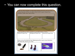 • You can now complete this question.
 