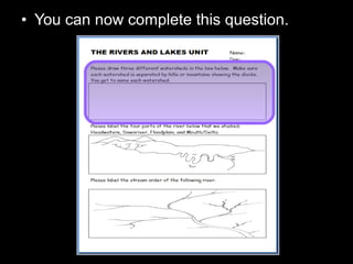 • You can now complete this question.
 