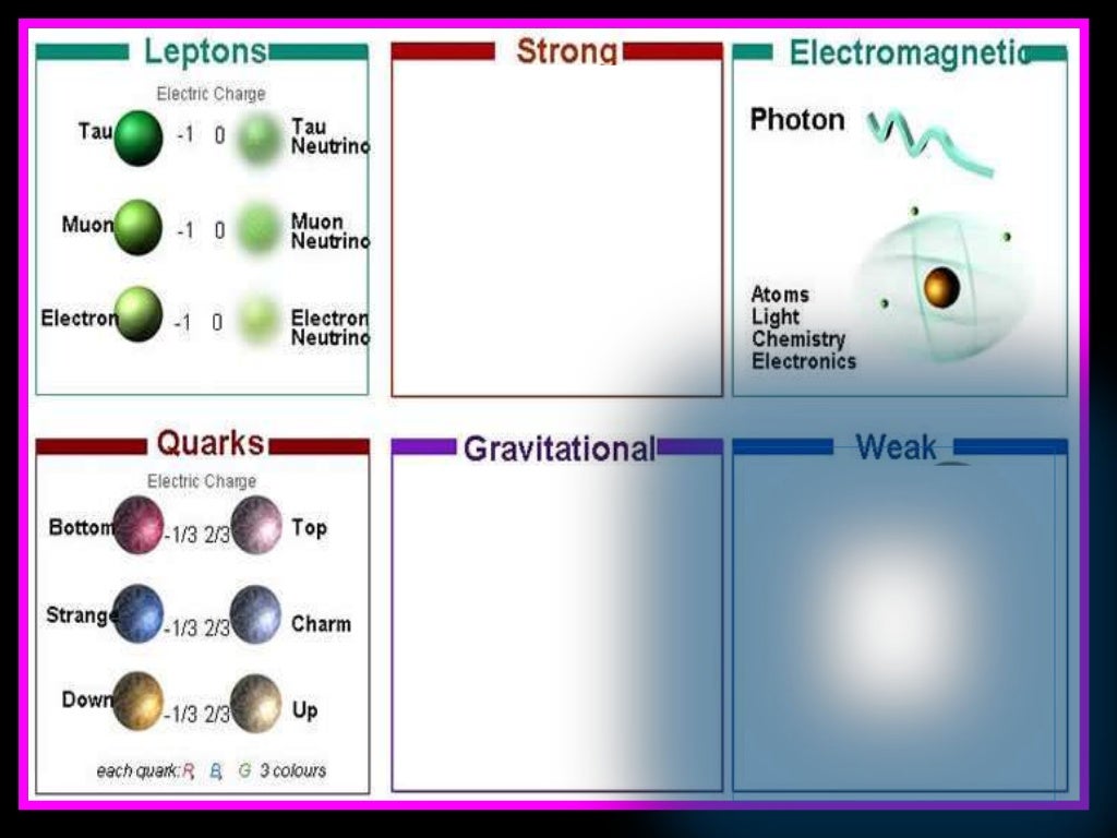 Inside the Atom, Quarks, Leptons, Force Carrier Particles Physical Sc…