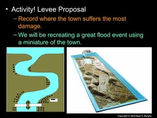 • Activity! Levee Proposal
– Record where the town suffers the most
damage.
– We will be recreating a great flood event using
a miniature of the town.
Copyright © 2010 Ryan P. Murphy
 