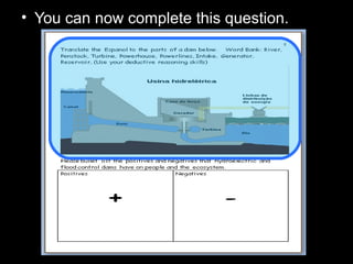 • You can now complete this question.
 