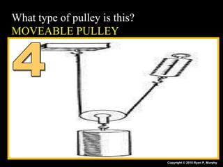 What type of pulley is this?
MOVEABLE PULLEY
Copyright © 2010 Ryan P. Murphy
 