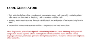 Comprehensive Overview of Compiler Phases and Their Functions in ...