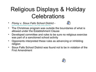 Religious Displays & Holiday Celebrations ,[object Object],[object Object],[object Object],[object Object],[object Object]