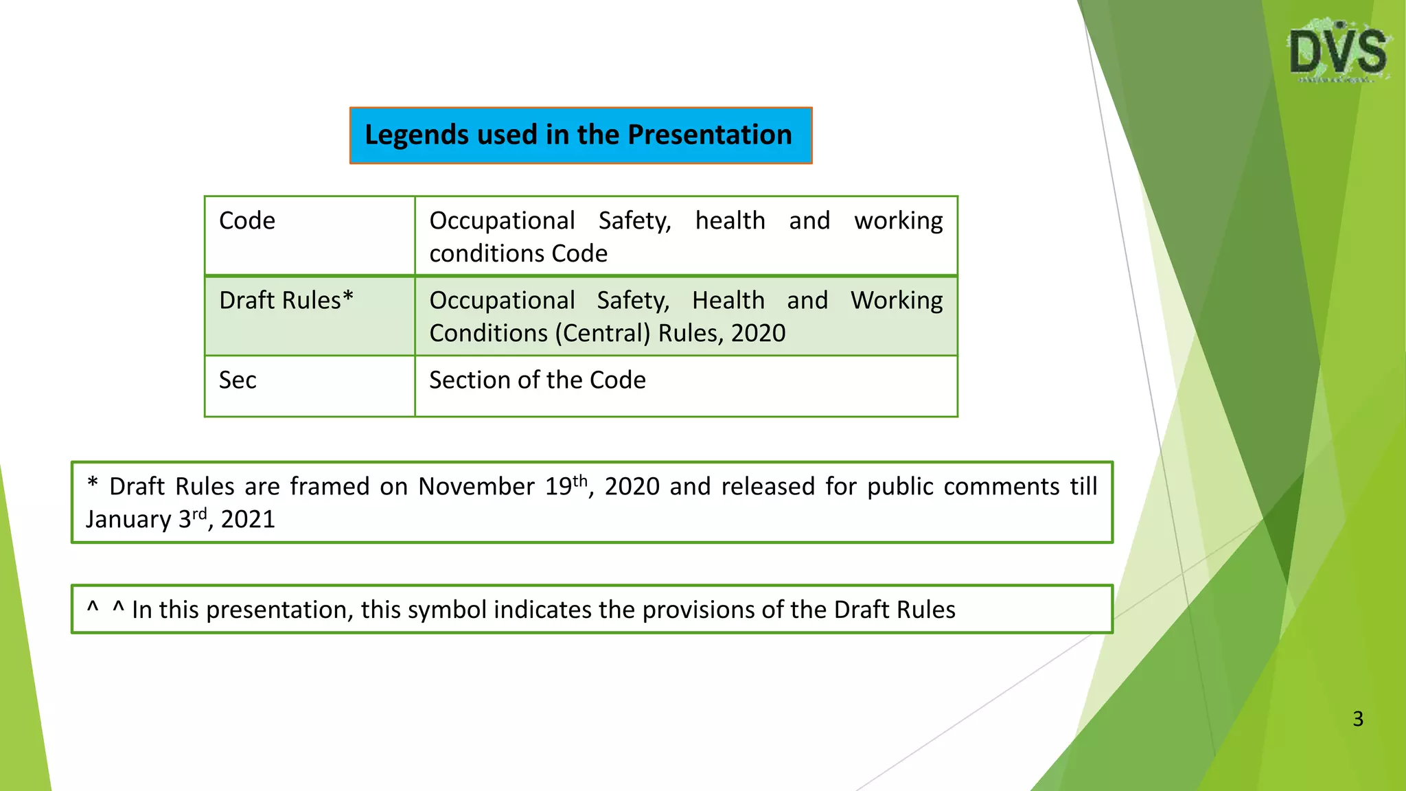 The Occupational Safety, Health and Working Conditions Code, 2020 ...