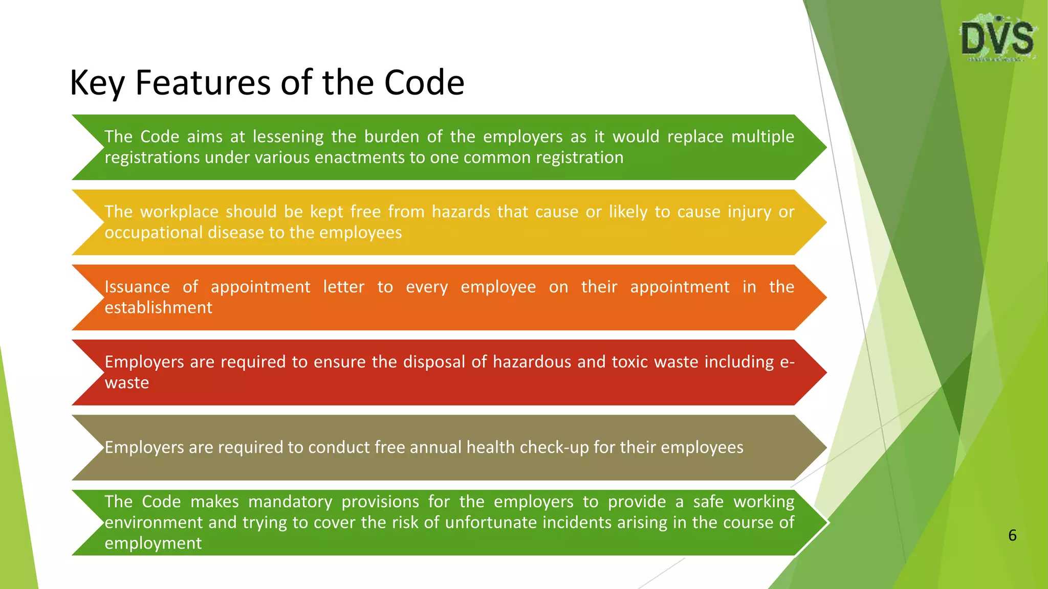 The Occupational Safety, Health and Working Conditions Code, 2020 ...
