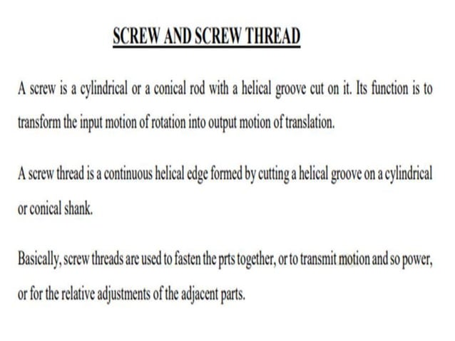 PART-A__THREAD FORMS,BOLT & NUT ASSEMBLY'S.ppt