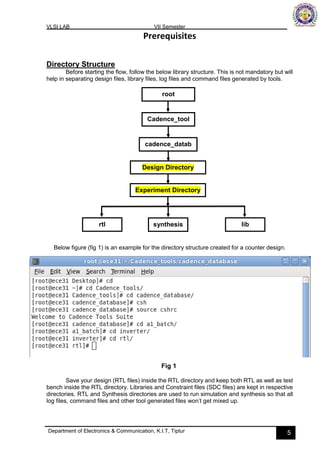 VLSI lab manual Part A, VTU 7the sem KIT-tiptur | PDF