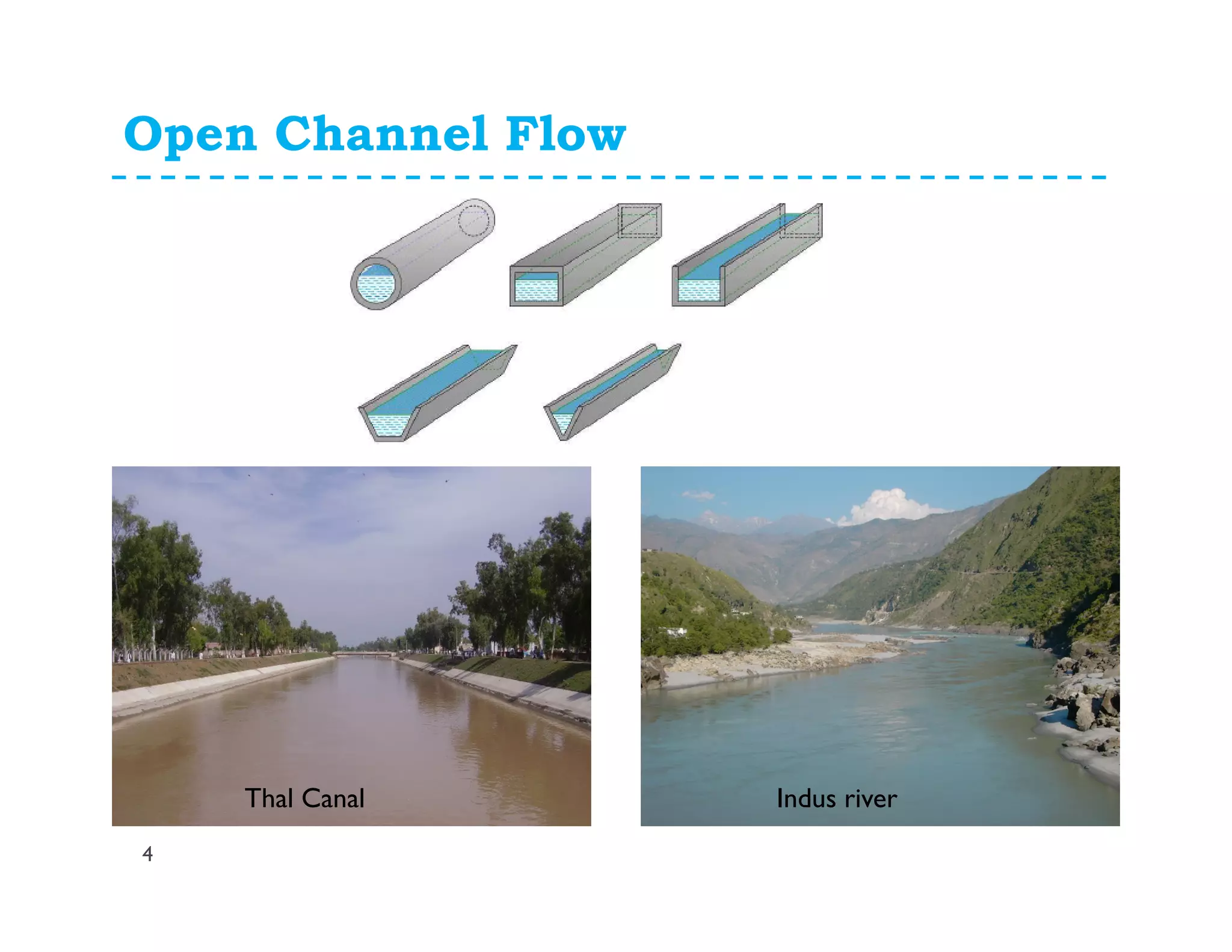 Open Channel Flow
4
Thal Canal Indus river
 