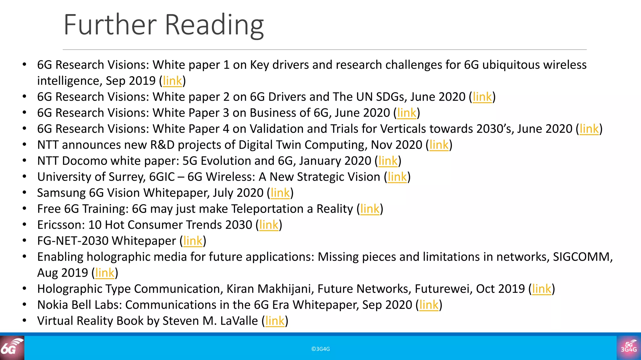 6G Training Course Part 3: 6G Use Cases & Applications