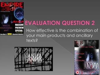 How effective is the combination of
your main products and ancillary
texts?
 