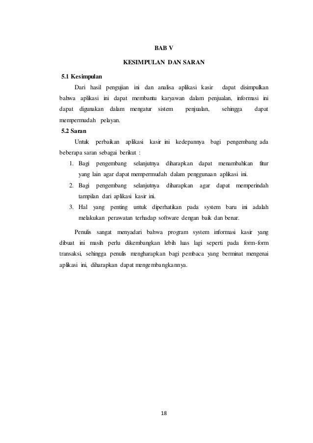 Sistem Informasi Kasir