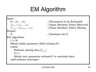 © Prentice Hall 30
EM Algorithm
 