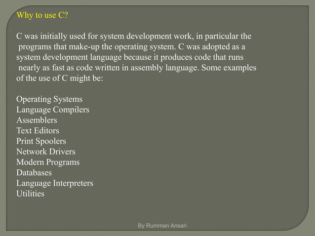 C Programming Language Step by Step Part 1 | PPT