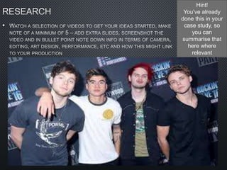 •
Hint!
You’ve already
done this in your
case study, so
you can
summarise that
here where
relevant
 