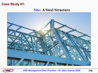 HSE 117HSE Management Best Practice – Dr. Attia Gomaa 2020
Welding Process: Painting Process:
Site: A Steel Structure
 