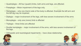 Less Severe Example Picture Students with Physical Disabilities, hearing Impairments and Severe ...