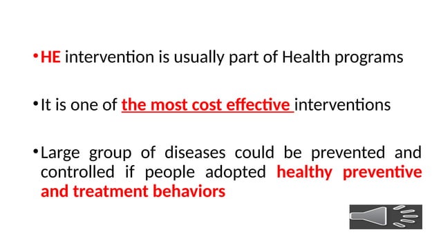 part 1: Introduction to health education | PPT