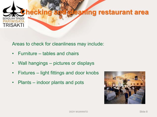 Part 1 take food orders and provide table service | PPT