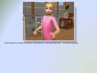 Continuing with our theme of moving on, Oliver grew up.  Into Pepto-Bismol pjs.  That will be changing.