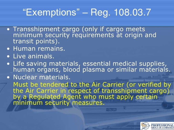 The Essential Part 108 Air Cargo Security Guide July 2012