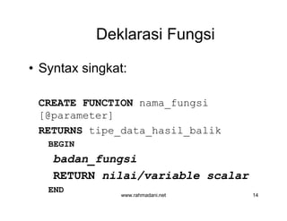Part 13 function dan user defined function | PPT