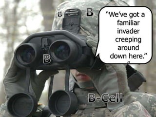 “We’ve got a
familiar
invader
creeping
around
down here.”
”
 