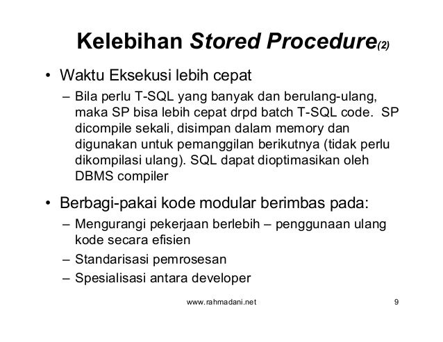 Part 14 store proceduree