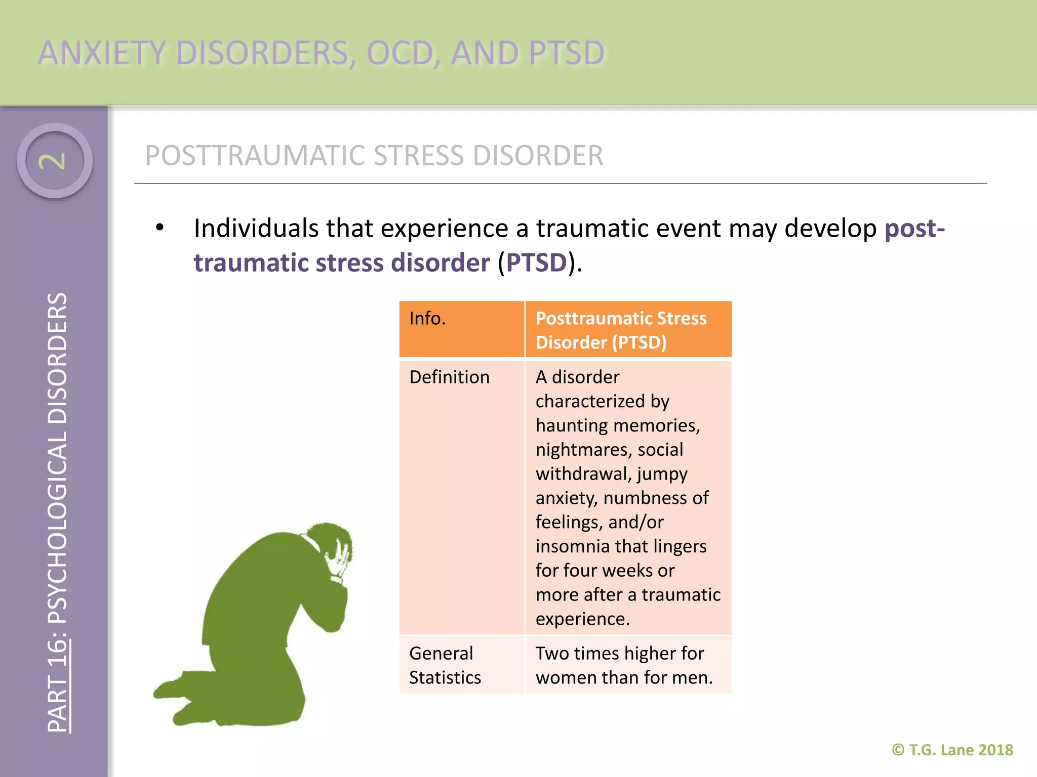 Ptsd Development Part 16 (Psychological Disorders) | PPTX