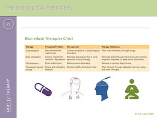 3
© T.G. Lane 2018
PART17:THERAPYTHE BIOMEDICAL THERAPIES
Biomedical Therapies Chart
 