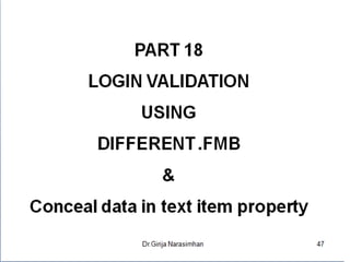 Part18 login validation using different users