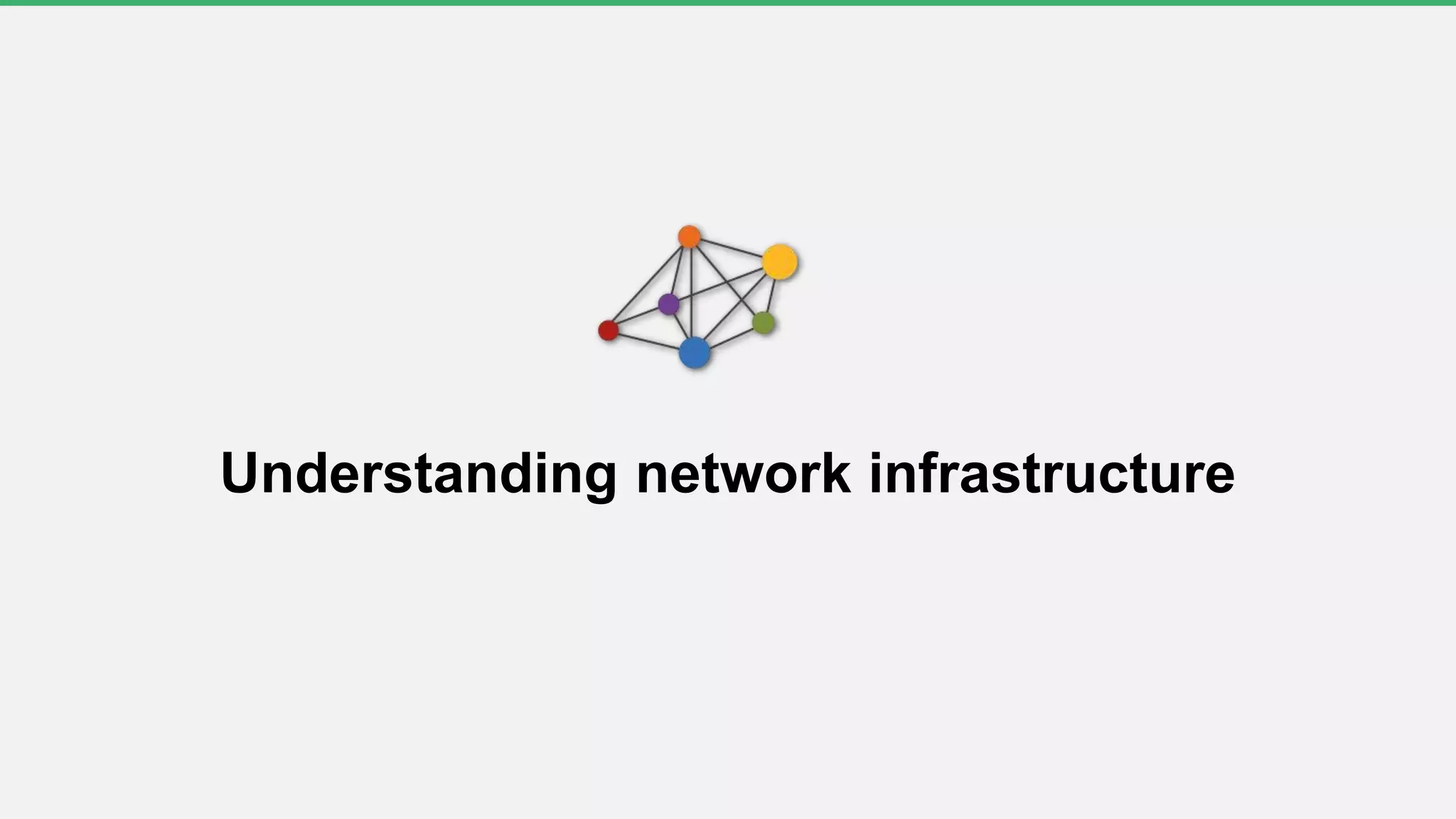 Understanding network infrastructure
 