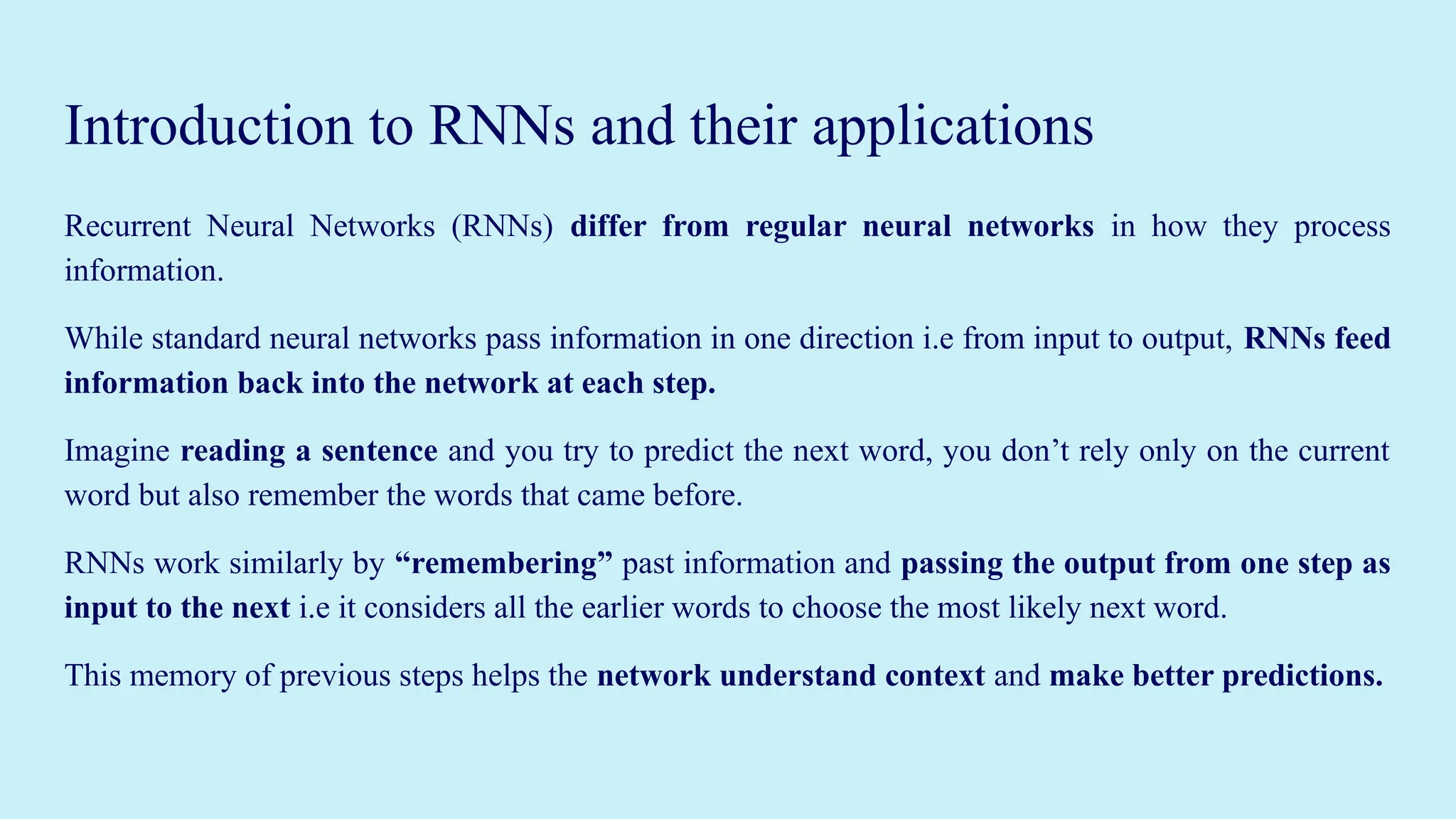 DEEP LEARNING -Recurrent Neural Networks | PPTX