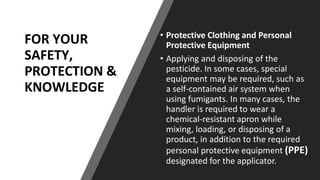 FOR YOUR SAFETY, PROTECTION &
KNOWLEDGE
• Recommended Clothing:
• The minimum protective clothing recommended by the Unite...