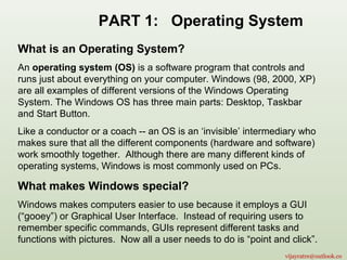 Part 1 learning computer basics | PPT