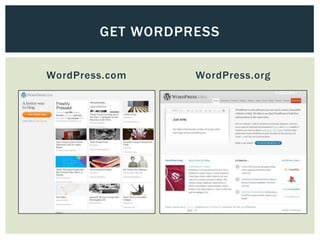 GET WORDPRESS

WordPress.com     WordPress.org
 
